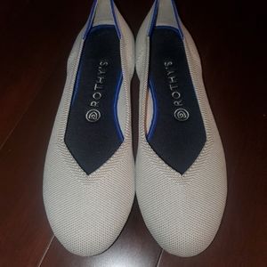 Rothys Flax Birdseye flats Size 9.5
